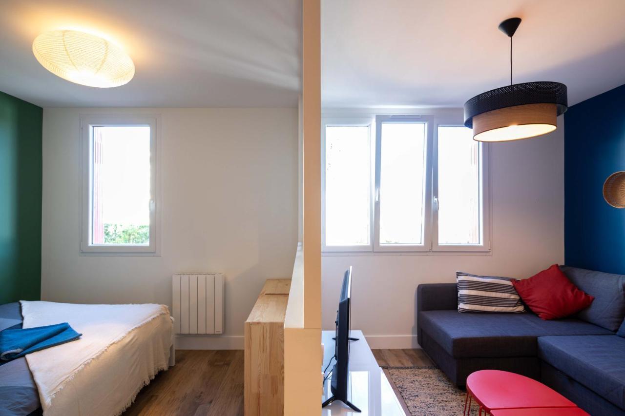 Goxoa - Appartement Au Calme, Centre Ville, Parking - Wifi อองดาเย ภายนอก รูปภาพ